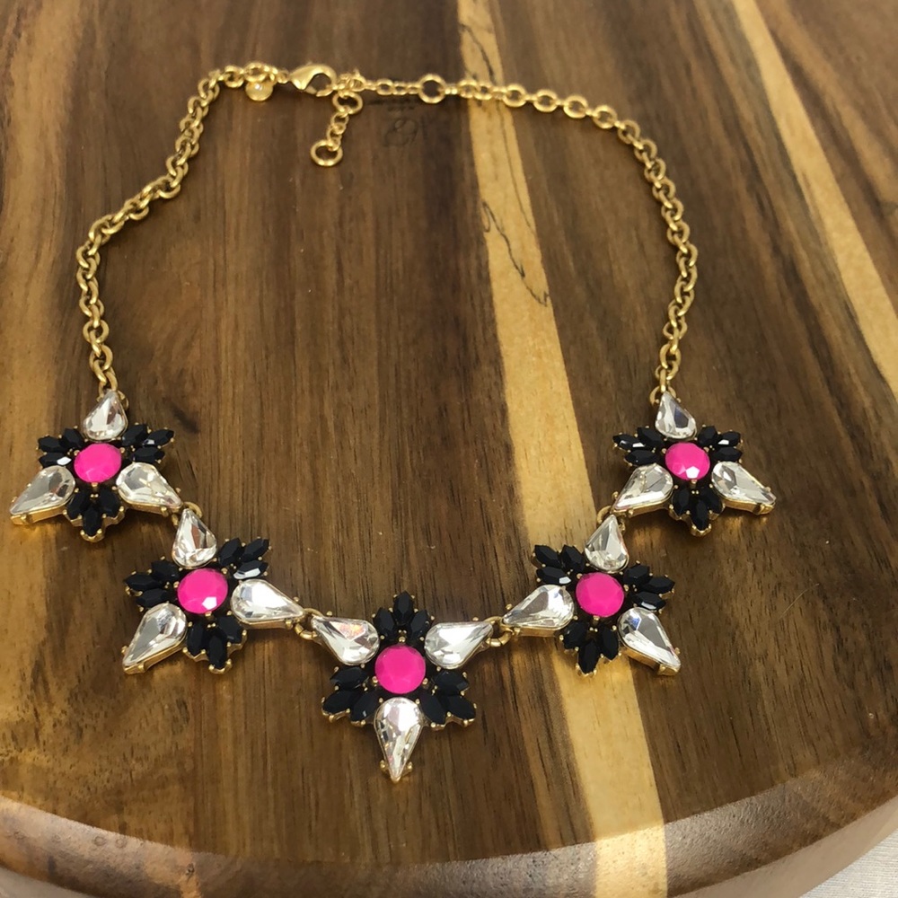 Navy and Pink J Crew Necklace